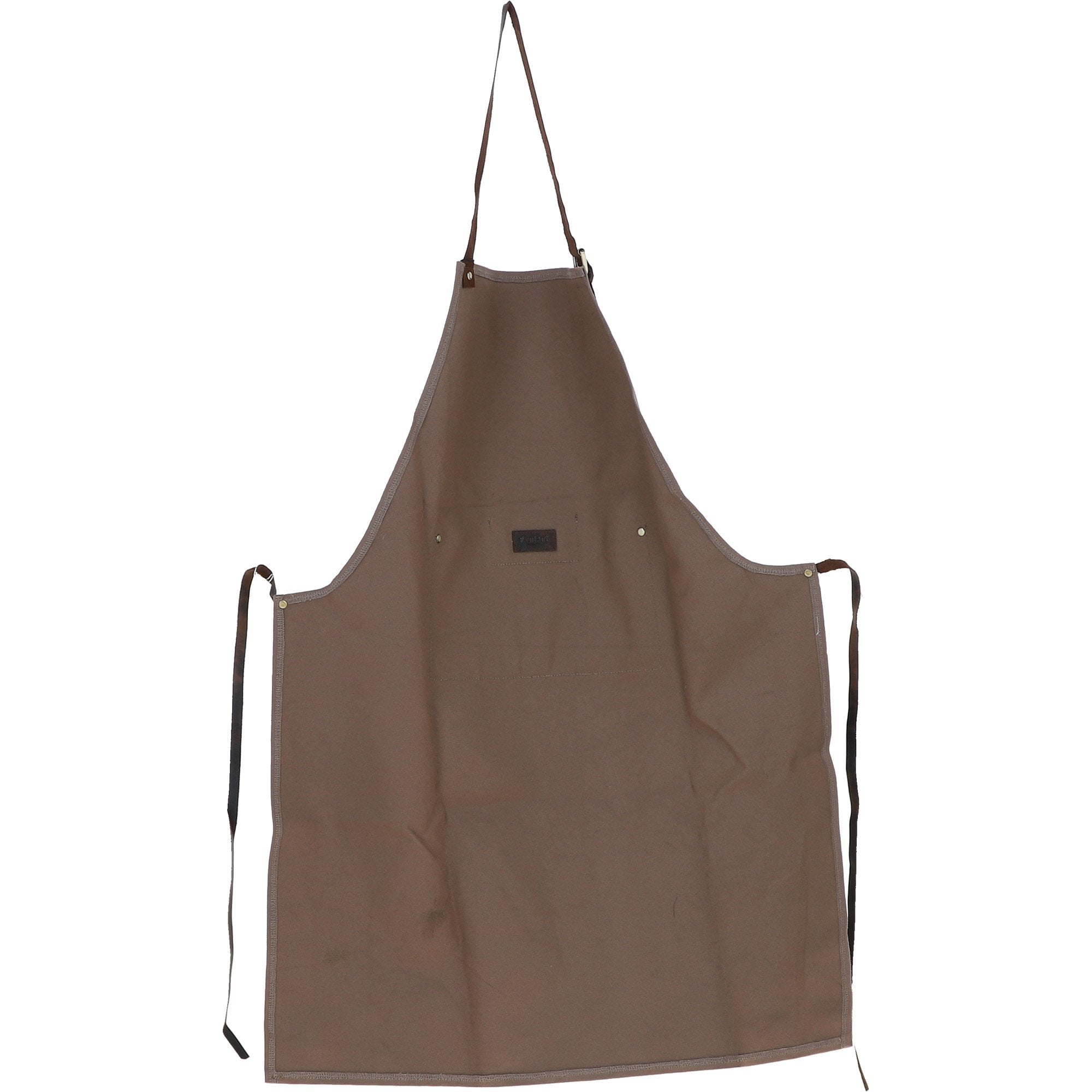 Fenland Canvas & Leather Apron Mud/grey: FEN-760