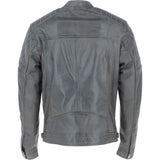Ashwood Premium Leather Mens Vintage Biker Jacket Gray: AWM-N2