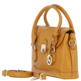 Elegant Ashwood Compact Handbag with Detachable Crossbody Strap Mustard: Y-55