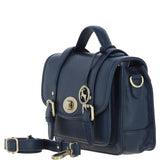 Stylish Ashwood Leather Large Satchel Bag Navy: Y-63