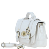 Stylish Ashwood Leather Medium Satchel Bag White: Y-62