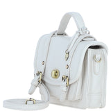 Stylish Ashwood Leather Small Satchel Bag White: Y-61