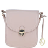 Ashwood Elegant Leather Crossbody Bag with Twist Lock Beige: Y-52