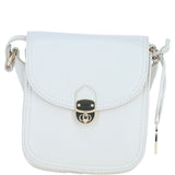 Ashwood Elegant Leather Crossbody Bag with Twist Lock White: Y-52