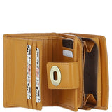 Elegant Ashwood Leather Purse Mustard: Y-60