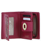 Elegant Ashwood Leather Purse Raspberry: Y-60
