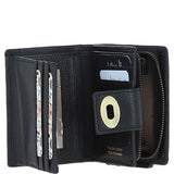 Elegant Ashwood Leather Purse Black: Y-60