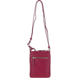 Ashwood Leather Crossbody Bag Raspberry: Y-51