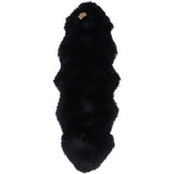 Ashwood Double Australian Sheepskin Rug Black