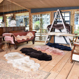 Ashwood Double Australian Sheepskin Rug Smokey Grape