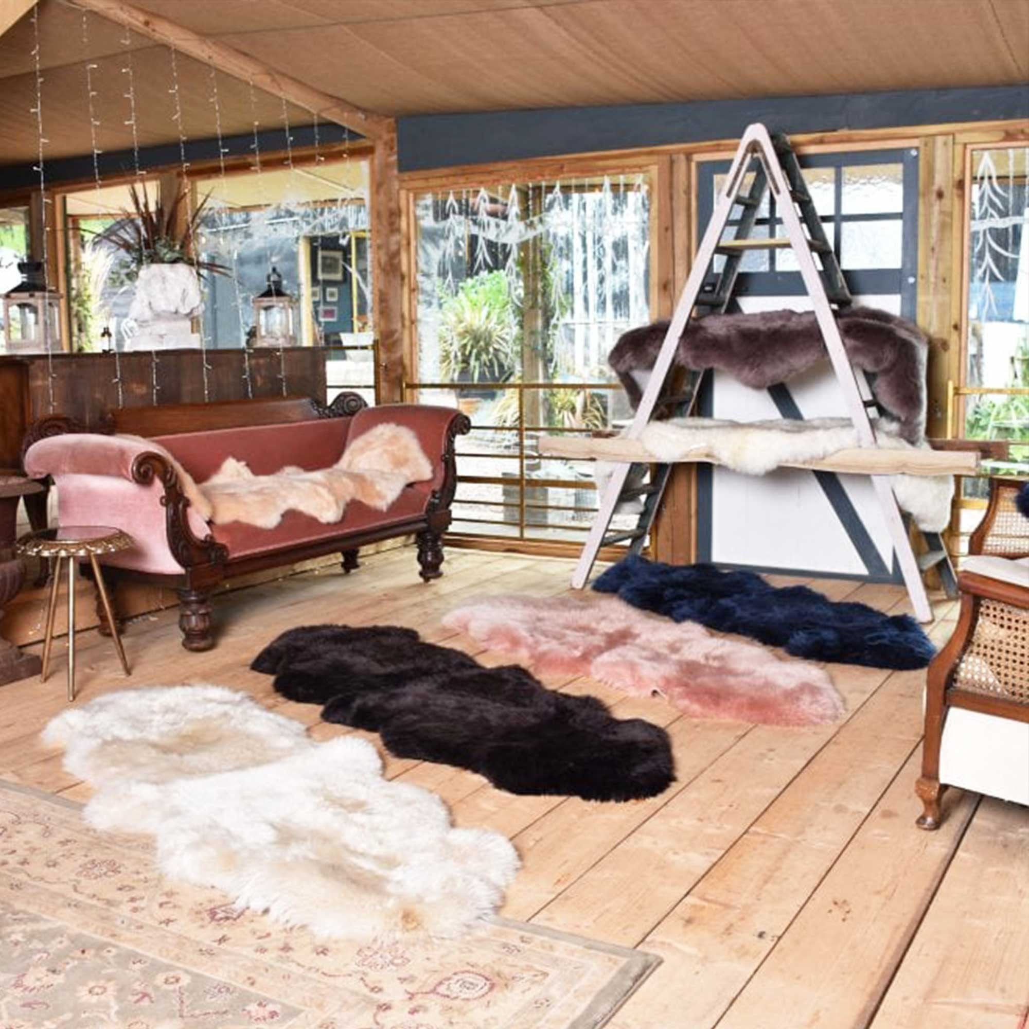 Ashwood Double Australian Sheepskin Rug Ivory