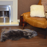 Ashwood Single Australian Sheepskin Rug Chocolate