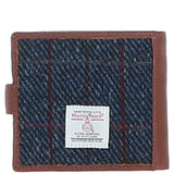 Ashwood Leather & Harris Tweed® Cloth Bi-Fold Wallet Tan/Mix: TW-80-21-TM