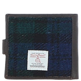 Ashwood Leather & Harris Tweed® Cloth Bi-Fold Wallet Brown/Mix: TW-80-22-BM