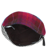 Ashwood Leather & Harris Tweed® Cloth Rugby Washbag Black/Mix: TW-82-23-BM
