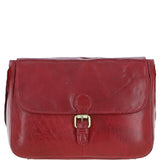 Vintage Leather Cross Body Shoulder Bag Red – G22