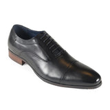 Azor Men's Leather Oxford Shoe Black: LC KENNINGTON