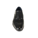 Azor Men's Leather Oxford Shoe Black: LC KENNINGTON
