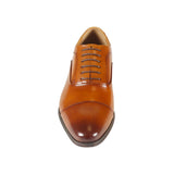Azor Men's Leather Oxford Shoe Tan: LC KENNINGTON