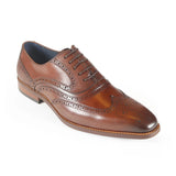 Azor Men's Leather Brogue Shoes Brown: LC ALASKA