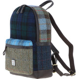 Ashwood Leather & Harris Tweed® Cloth Multi Colour Backpack Brown/Mix: TW-83-22-BM