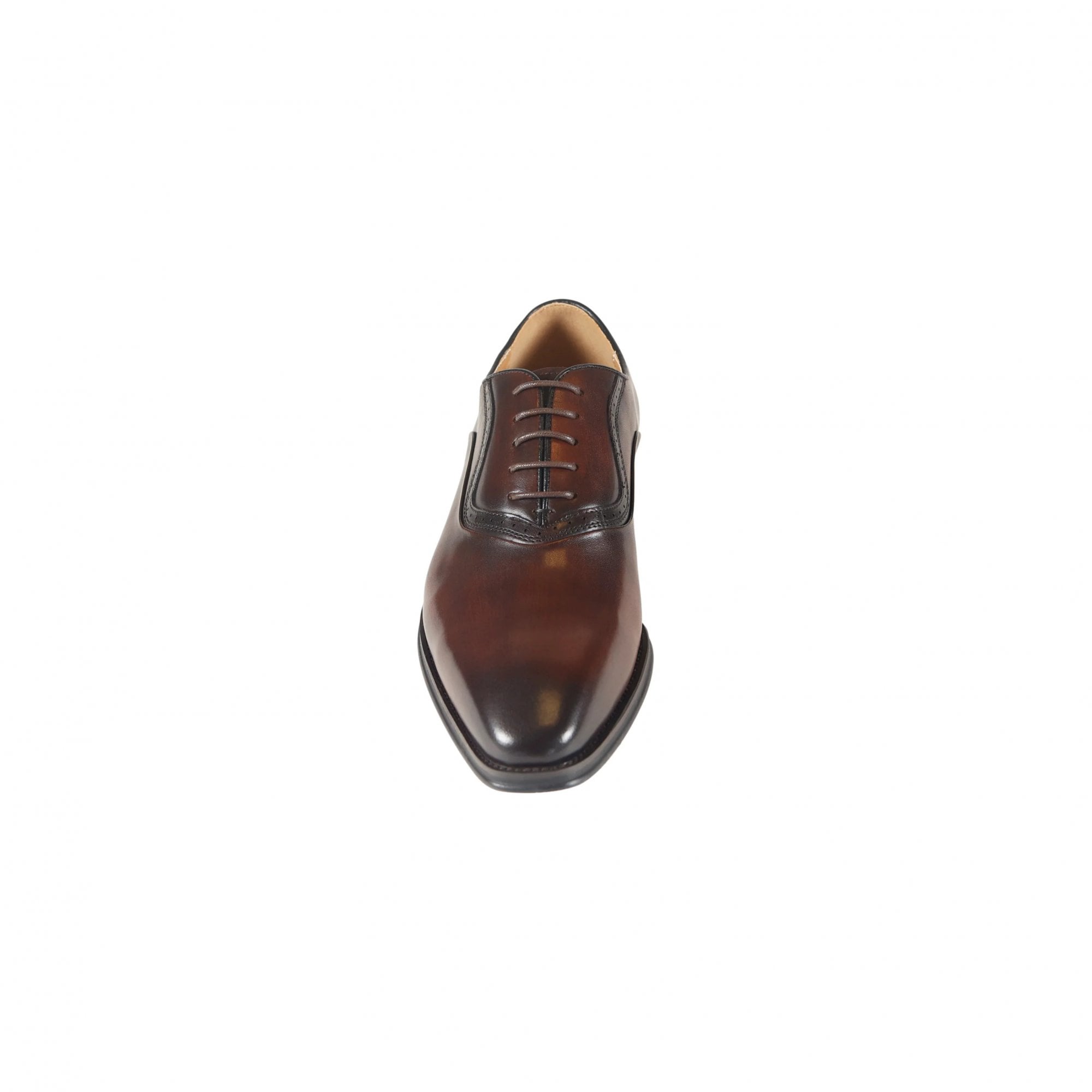 Azor Leather Men's Oxford Shoe Brown: LC GENEVA