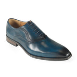 Azor Leather Men's Oxford Shoe Navy: LC GENEVA