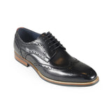 Azor Men's Classic Wingtip Shoe Black: LC VENEZIA