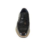 Azor Men's Classic Wingtip Shoe Black: LC VENEZIA