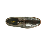 Azor Men's Wingtip Brogue Shoe Brown: LC RICHMOND