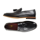 Azor Men's Tassel Loafer Shoe Black: LC PARMA