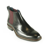 Azor Men's Brogue Boot Black: LC CARLOS