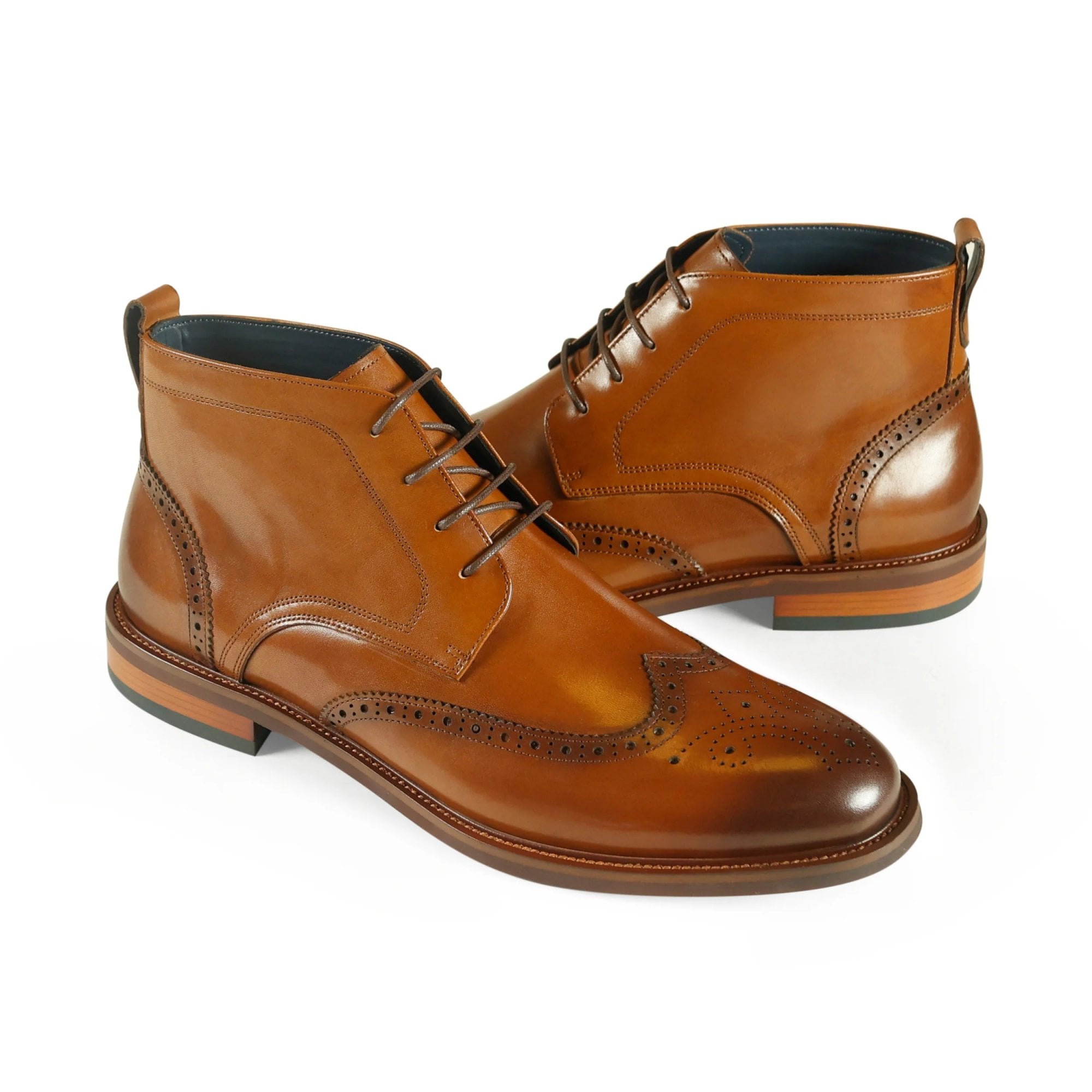 Azor Men's Leather Ankle Boot Tan: LC RIMINI