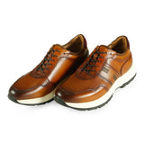 Azor Men's Luxe Trainer Burgundy: LC PAOLO