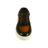 Azor Men's Leather Low-top Trainer Tan: LC NIKO