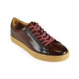 Azor Men's Perforated Low-top Trainer Burgundy: LC PHOENIX