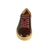 Azor Men's Perforated Low-top Trainer Burgundy: LC PHOENIX