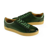 Azor Men's Perforated Low-top Trainer Green: LC PHOENIX