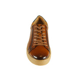 Azor Men's Perforated Low-top Trainer Tan: LC PHOENIX