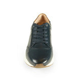 Azor Men's Premium Leather Trainer Navy: LC CALABRIA