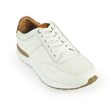 Azor Men's Premium Leather Trainer Off White: LC CALABRIA