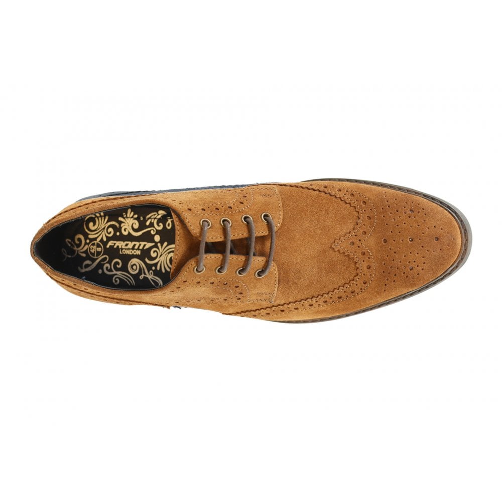 Front Men's Wingtip Brogues Brown/Camel: LC BALHAM