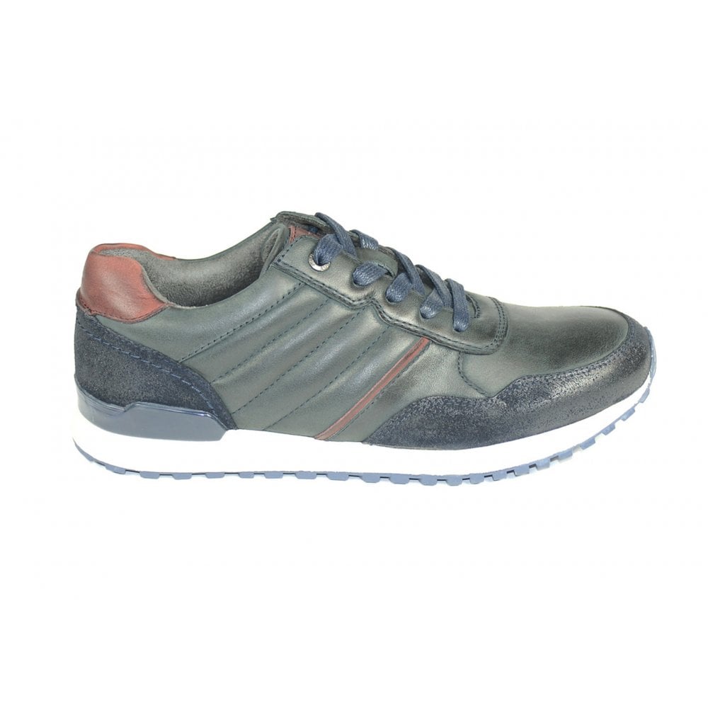 Front Casual Daily Men's Trainer Navy/Burgundy: LC OHIO
