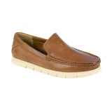 Front Men's Versatile Loafer Shoes Tan: LC DINO