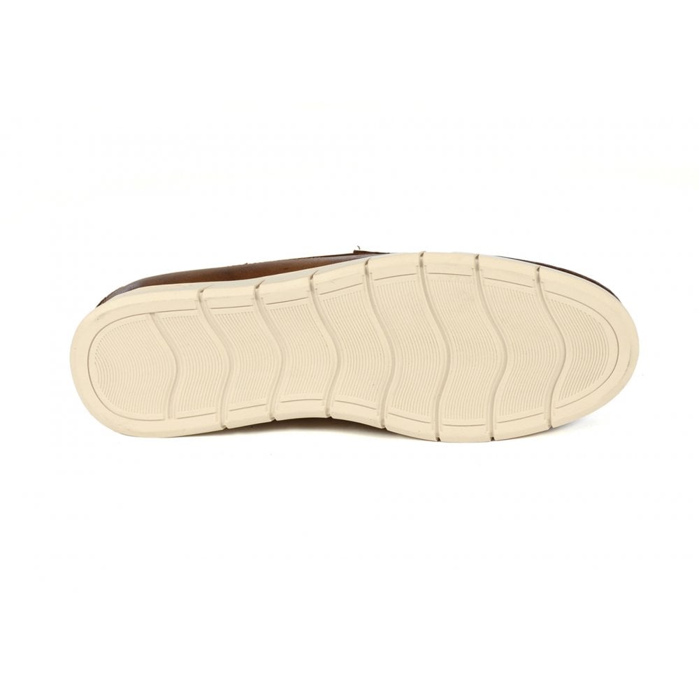 Front Men's Versatile Loafer Shoes Tan: LC DINO