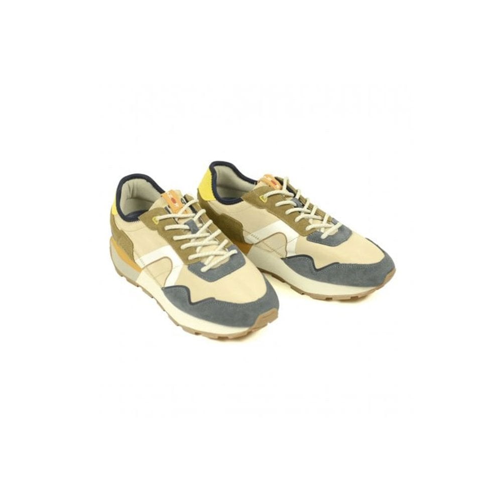 Azor Men's Retro Trainers Bei/Brn/Nvy: LC SLATE