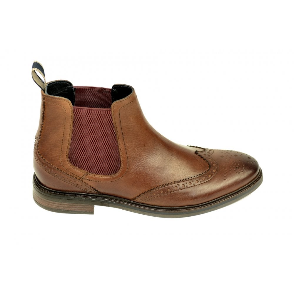 Front Men's Henderson Brogue Boots Brown: LC HENDERSON