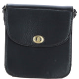 Ashwood Medium Leather Crossbody Bag Black: V-81