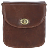 Ashwood Small Leather Crossbody Bag Brown: V-80