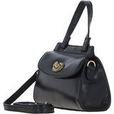 Ashwood Small Leather Grab Bag Black: V-82